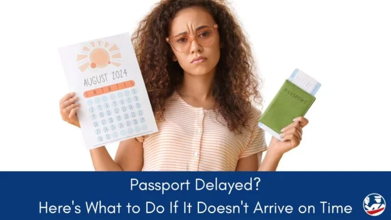 woman holding calendar and passport